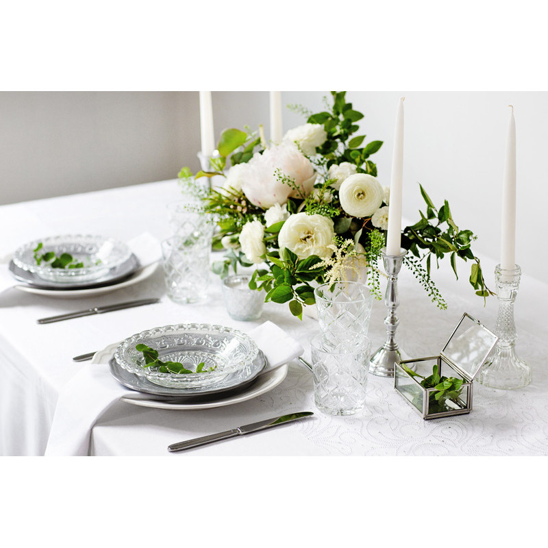 25 stk. Hvide Stofservietter 35x35 cm - Luksus, Elegance og Bæredygtighed