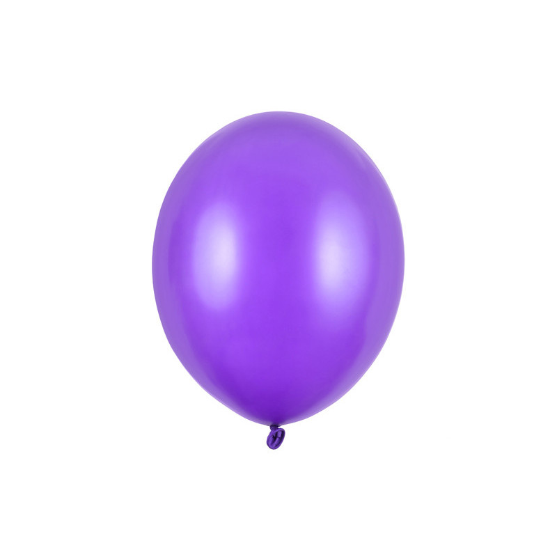 100 stk. Latexballoner metallic lilla 12" - Professionel kvalitet til fest & dekoration