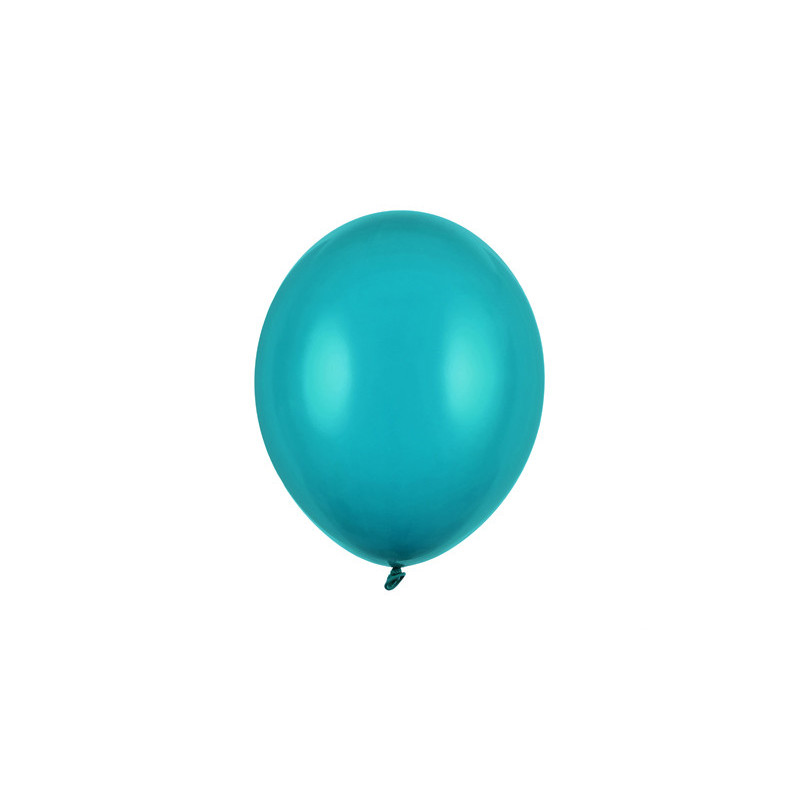 100 stk. Latex Balloner turkis 5" - Perfekt til festdekoration med helium
