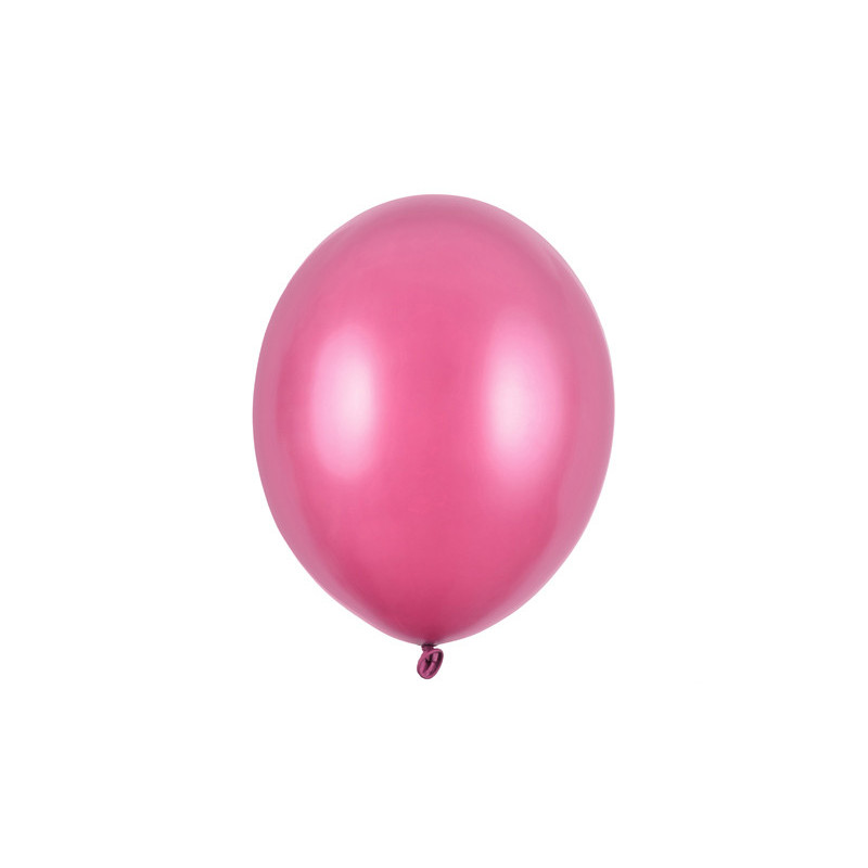 50 stk. Latexballoner metallic fuchsia 10" - luksus til fest & dekoration