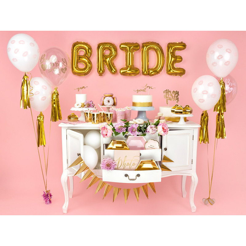 6 stk. Bride to Be Balloner gennemsigtig latex 12" - Perfekt til polterabend dekoration