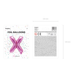 1 stk. Folieballon Bogstav A hot pink – Nem oppustning 35 cm festdekoration