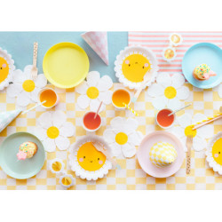 6 stk. Yummy terning partyhatte 16 cm