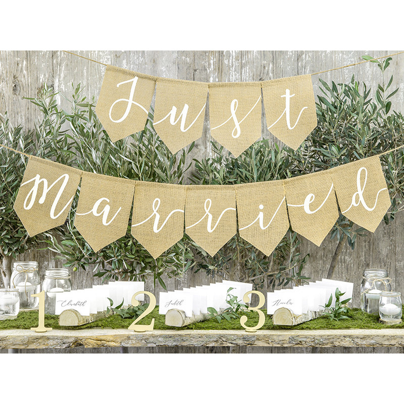 Just married banner 23x185cm