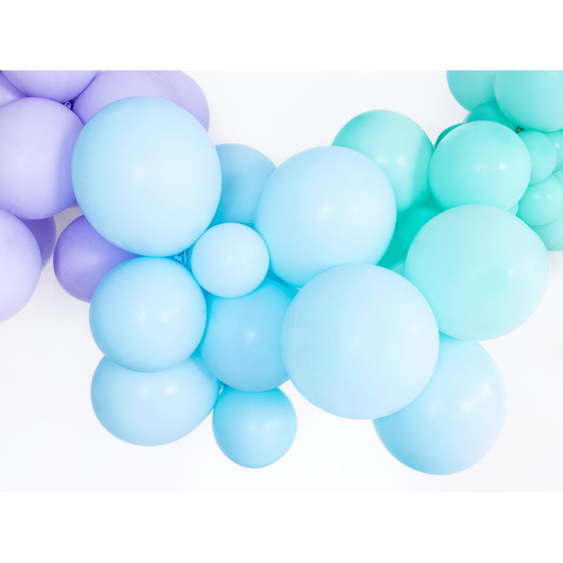 100 stk. Latexballoner himmelblå 12" - Perfekt til festdekorationer & heliumbrug