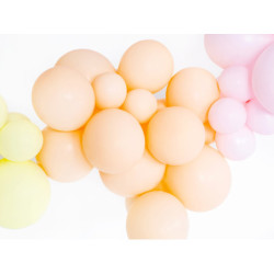 100 stk. Latexballoner pastel fersken 10" – Luksus kvalitet til festdekoration