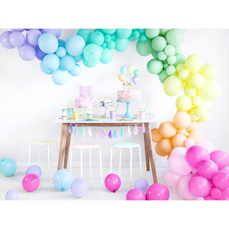 100 stk. Latexballoner pastel fersken 10" – Luksus kvalitet til festdekoration