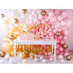 100 stk. Latexballoner pastel fersken 10" – Luksus kvalitet til festdekoration