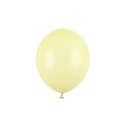 100 stk. Latexballoner pastel gul 10" – Perfekt til festdekorationer og heliumbrug