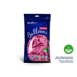 100 stk. Latexballoner fuchsia 12" - Perfekt til festdekoration & heliumbrug
