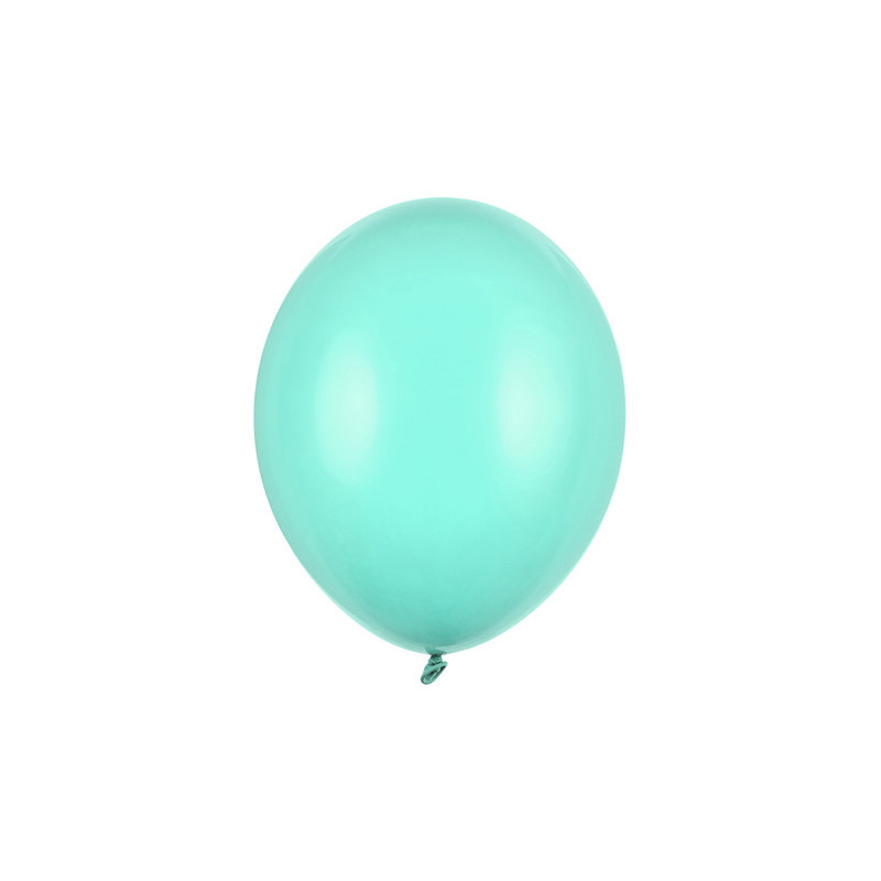 50 stk. Latexballoner lys mintgrøn 10" - Perfekt til festdekoration og heliumbrug