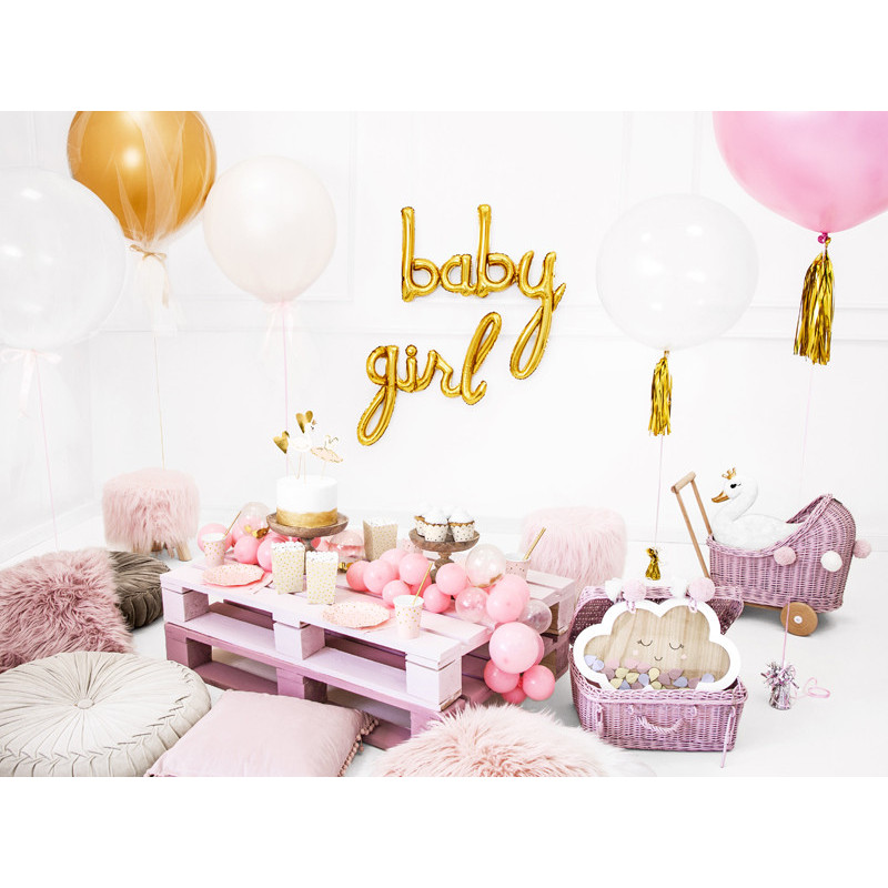 Folieballon Baby Guld 29” x 30” - Perfekt til Baby Shower & Festlig Dekoration