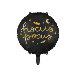 1 stk. Hocus Pocus 18" folieballon til helium eller luft med automatisk lukkesystem fra PartyDeco