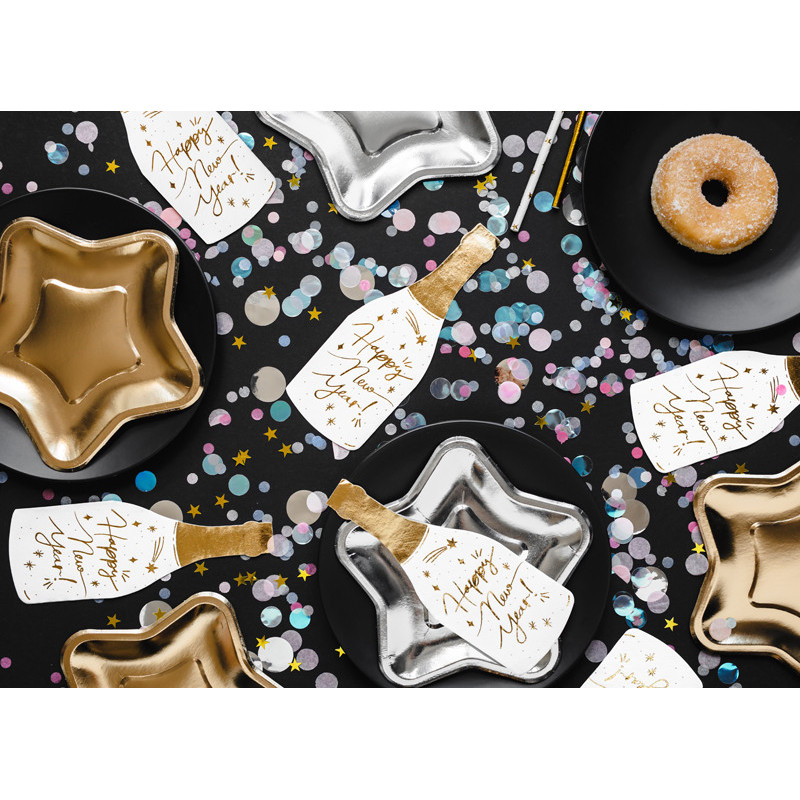 Napkins Champagne, mix, 7x19 cm (1 pkt / 20 pc.)