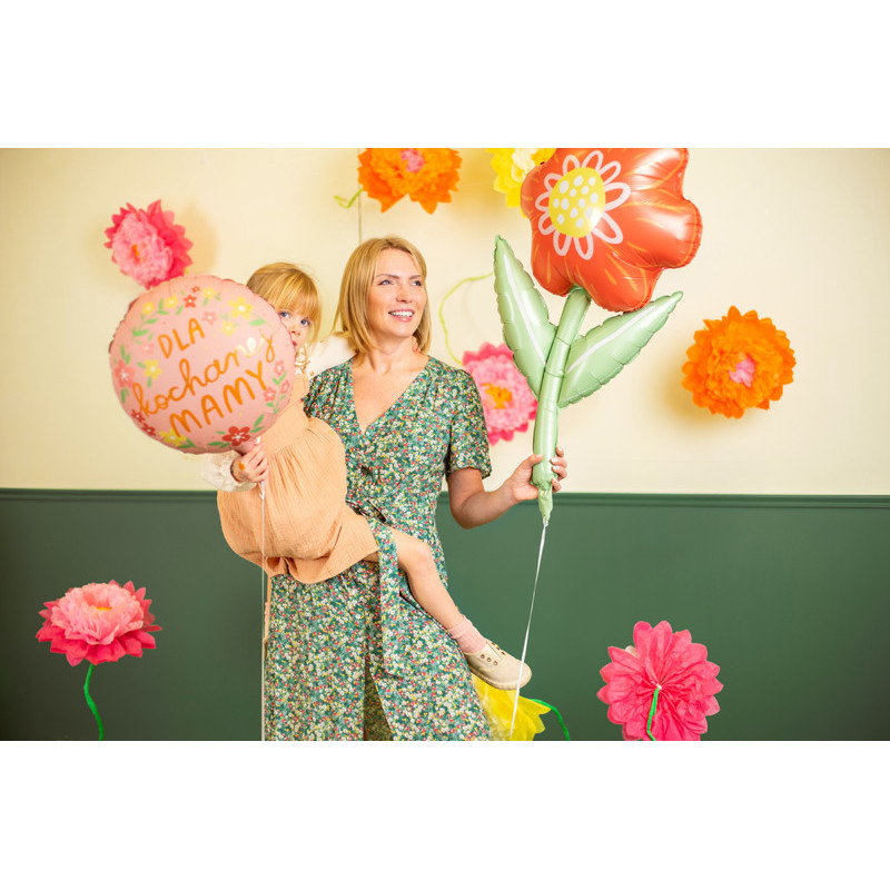 1 stk. Farverig folieballon til den kære mor, 45 cm, multifarvet, helium/luft, perfekt gaveidé