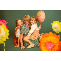 1 stk. Farverig folieballon til den kære mor, 45 cm, multifarvet, helium/luft, perfekt gaveidé