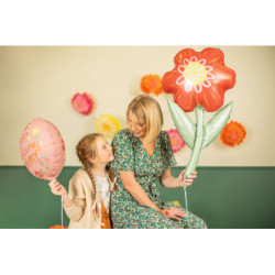 1 stk. Farverig folieballon til den kære mor, 45 cm, multifarvet, helium/luft, perfekt gaveidé