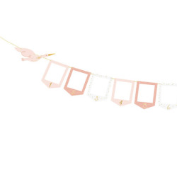Farverig Stork Fotokæde Multifarvet Plastik – 10,5x15 cm Billedrammer 1 Meter Lang