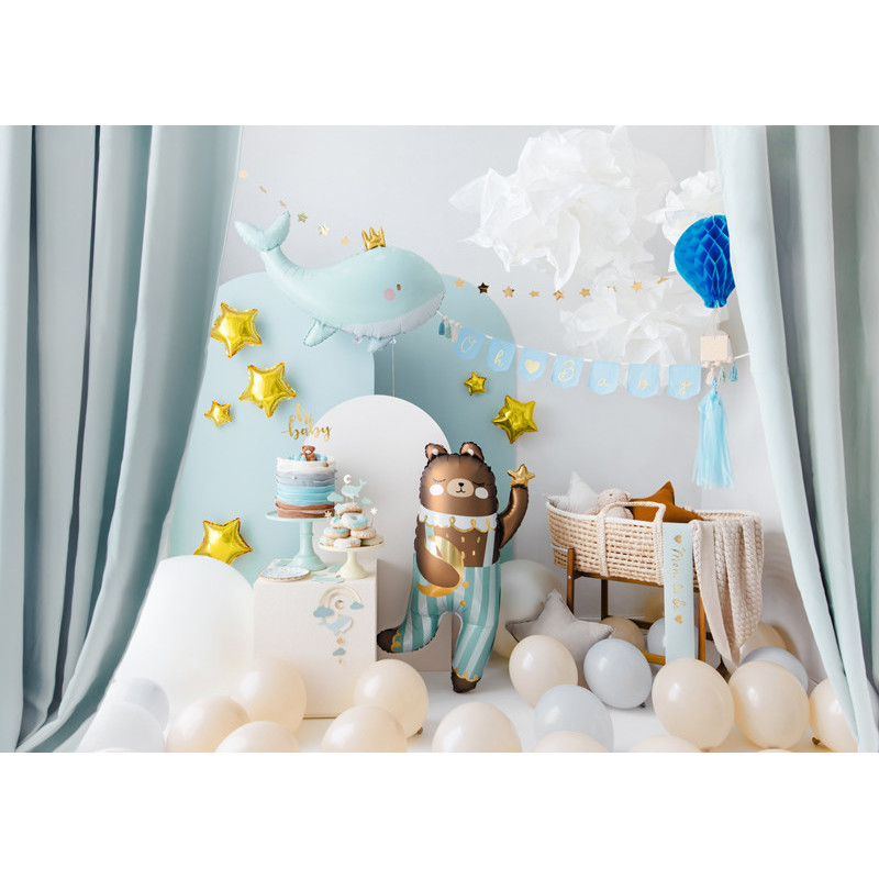 1 stk. Mor i vente sjælebånd, lys tiffany blå, 75 cm, justerbar satin
