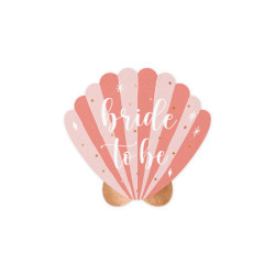 20 stk. Servietter, pink med guldfarvet "Bride to be" skrift, 3-lags