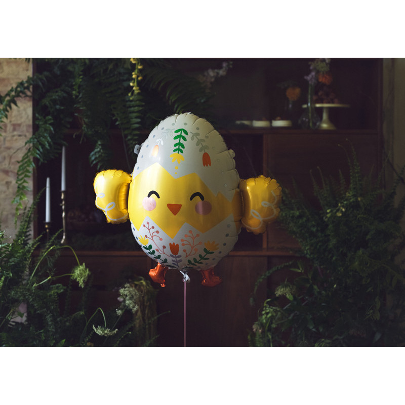 1 stk. Påske kylling folieballon 22,5" cm perfekt til påskefesten.