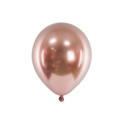 5 stk. Glossy Balloner roseguld 46 cm – Perfekt til bryllup, fødselsdag & festligheder