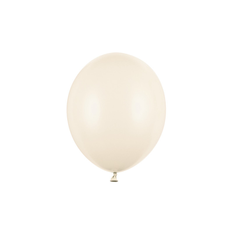 100 stk. Latexballoner pastel lys råhvid 27 cm – Perfekt til festlig dekoration