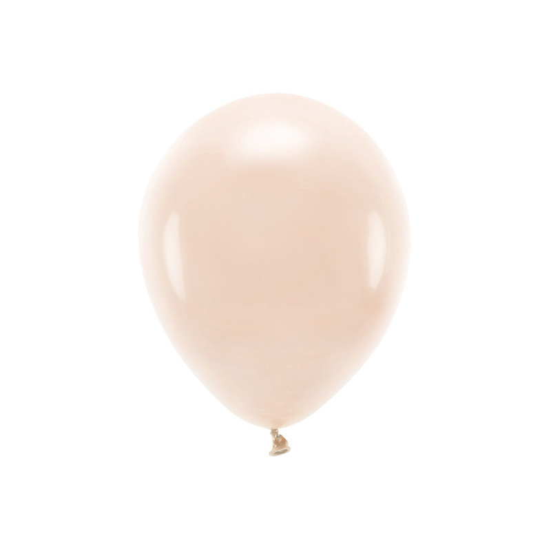 10 stk. Eco balloner pastel støvet rosa 30 cm - Miljøvenlig og bionedbrydelig festpynt