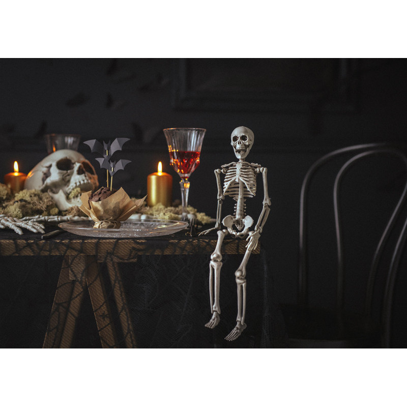 1 stk. Skeletdekoration med snor, 40 cm, til ophængning