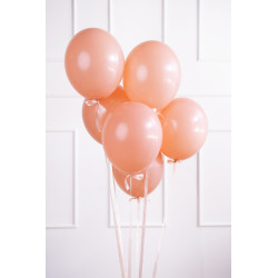 100 stk. Balloner pastel fersken 23 cm – Stærk latex til bryllup & festlig dekoration