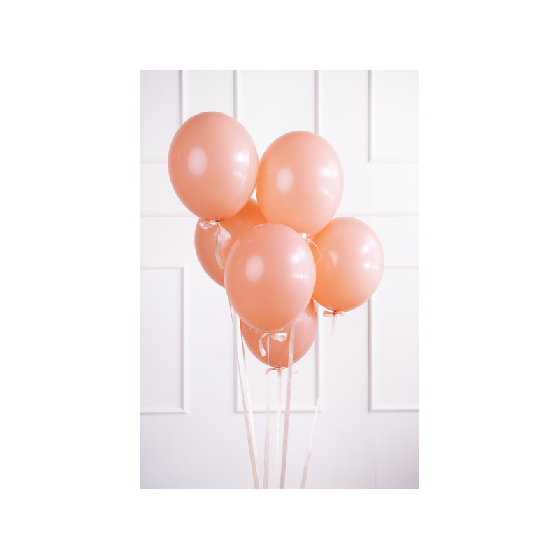 100 stk. Balloner pastel fersken 23 cm – Stærk latex til bryllup & festlig dekoration