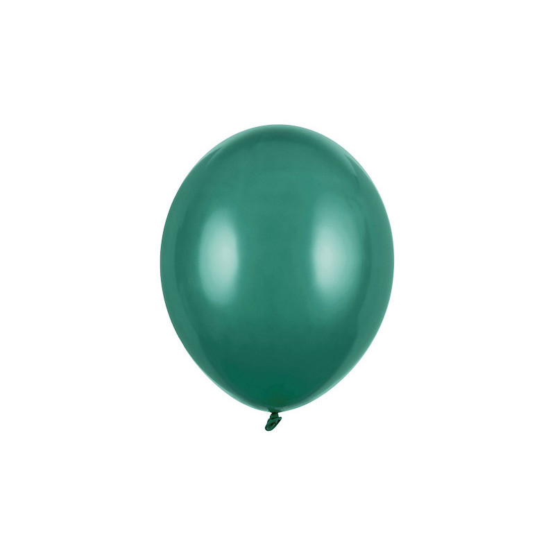 100 stk. Latexballoner pastel flaskegrøn 27 cm – Elegant og miljøvenlig festdekoration