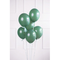 50 stk. Balloner pastel flaskegrøn latex 30 cm - Elegant og miljøvenlig festpynt