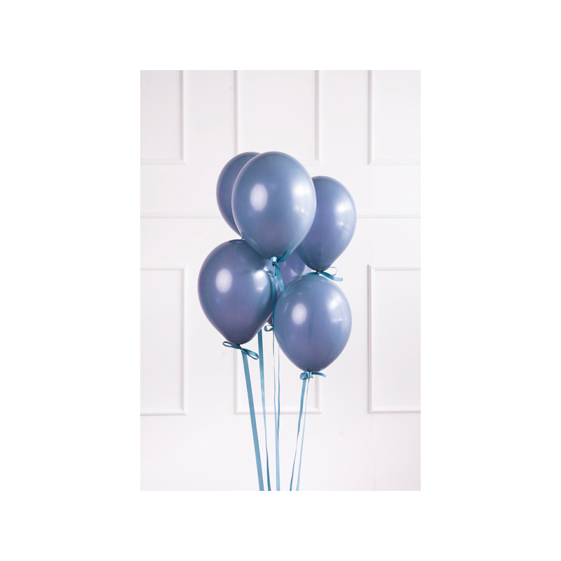 10 stk. Balloner pastel marineblå 30 cm – Holdbar & miljøvenlig festdekoration
