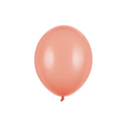 100 stk. Strong Balloons pastel fersken balloner 30 cm - Elegant og miljøvenlig festpynt