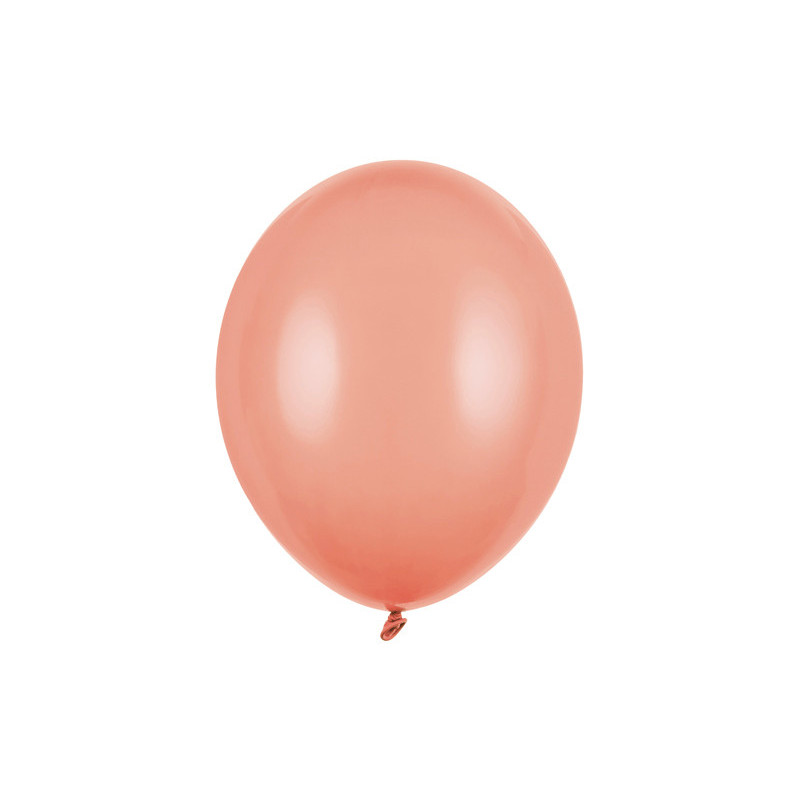 100 stk. Strong Balloons pastel fersken balloner 30 cm - Elegant og miljøvenlig festpynt