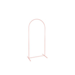 1 Stk 6 Støvet Pink Midi Arch Backdrop stativ Stål, 80x180 cm - Perfekt til Festlige Lejligheder"