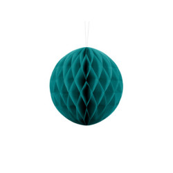 1 stk. Pastel Lagoon blå honeycomb kugle, diameter ca. 20 cm, genanvendelig, montering med klips