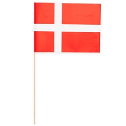 10 stk Dannebrog - Danske Papirflag på træpind 20x30cm 10 stk Dannebrog - Danske Papirflag på træpind 20x30cm