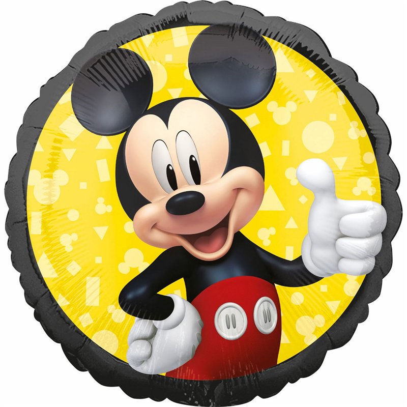 1 stk. Mickey mouse Disney® Folienballon 18" til helium eller luft 1 stk. Mickey mouse Disney® Folienballon 18" til helium eller luft
