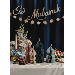 Paper honeycomb decorations Eid Mubarak, mix, 22.5-33.5 cm (1 pkt / 4 pc.) Paper honeycomb decorations Eid Mubarak, mix, 22.5-33.5 cm (1 pkt / 4 pc.)