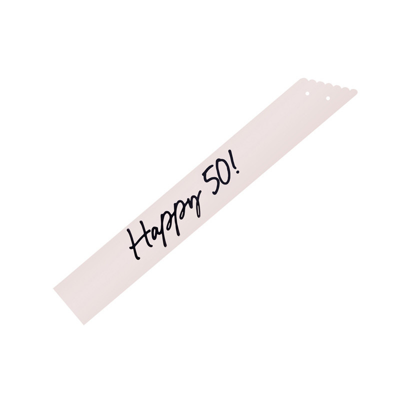 Happy 50 Sash, cream, 76 cm Happy 50 Sash, cream, 76 cm