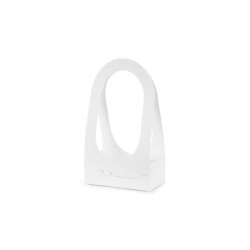 Flowerbox Best Wishes, 21.6 x 11.7 x 38.5 cm, white