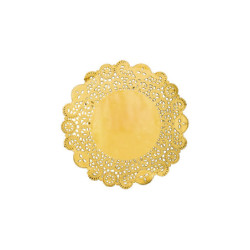 50 stk. Tallerkenunderlag Guldfarvet 35,5 cm – Elegance & Glamour til Festen