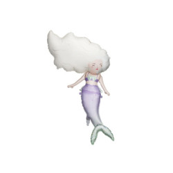 Foil balloon Mermaid, 72x52 cm, mix
