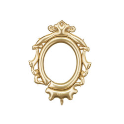 Foil Balloon Frame, 78x95 cm, gold