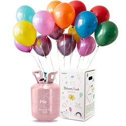 Helium Kit med 50 Balloner & Snor – Gør festen uforglemmelig med svævende dekorationer