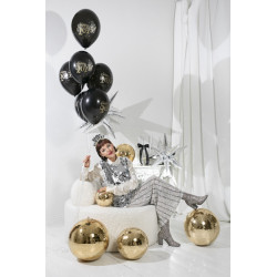 Balloons 30cm, Happy 2025!, Pastel Black (1 pkt / 6 pc.) Balloons 30cm, Happy 2025!, Pastel Black (1 pkt / 6 pc.)