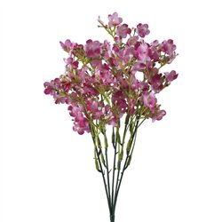 1 stk. Brudeslør Blomster Kunstig i 5-grenet Pink 30 cm