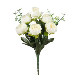 1 stk.&nbsp;P&aelig;on buket i Elegant Kunstig Creme &ndash; 31 cm Tidl&oslash;s Sk&oslash;nhed til Dit Hjem